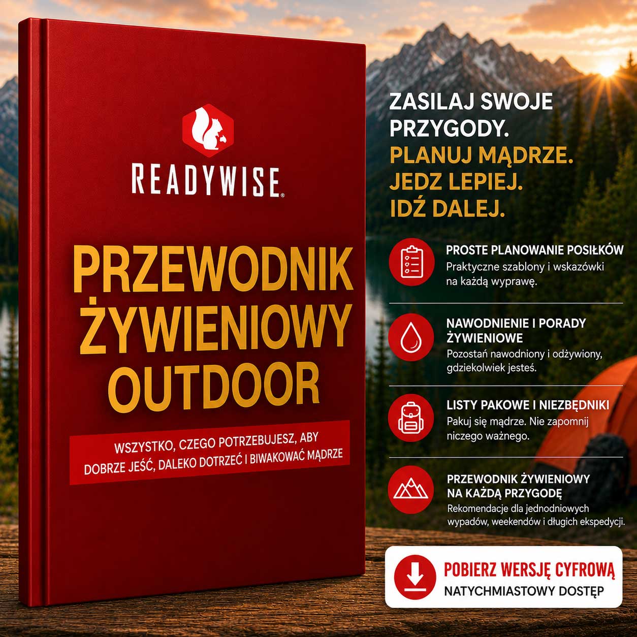 Guida Outdoor Gratuita – Scopri come pianificare i pasti, mantenerti idratato e preparare lo zaino in modo intelligente per ogni avventura