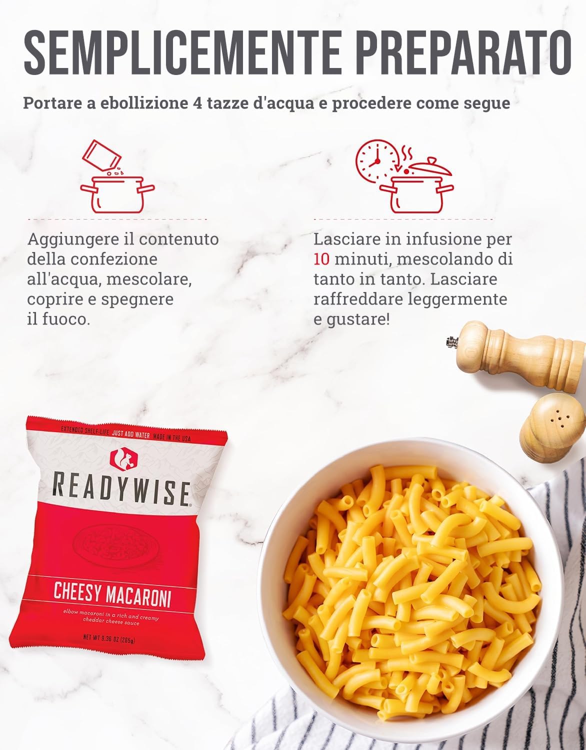 28 porzioni di colazione e antipasti liofilizzati, DryBag, fino a 25 anni