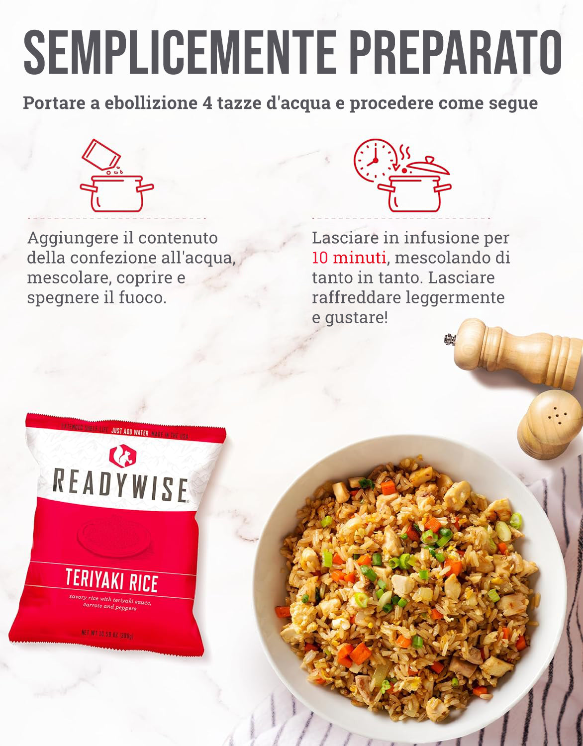 60 porzioni di colazione e antipasti liofilizzati, DryBag, fino a 25 anni