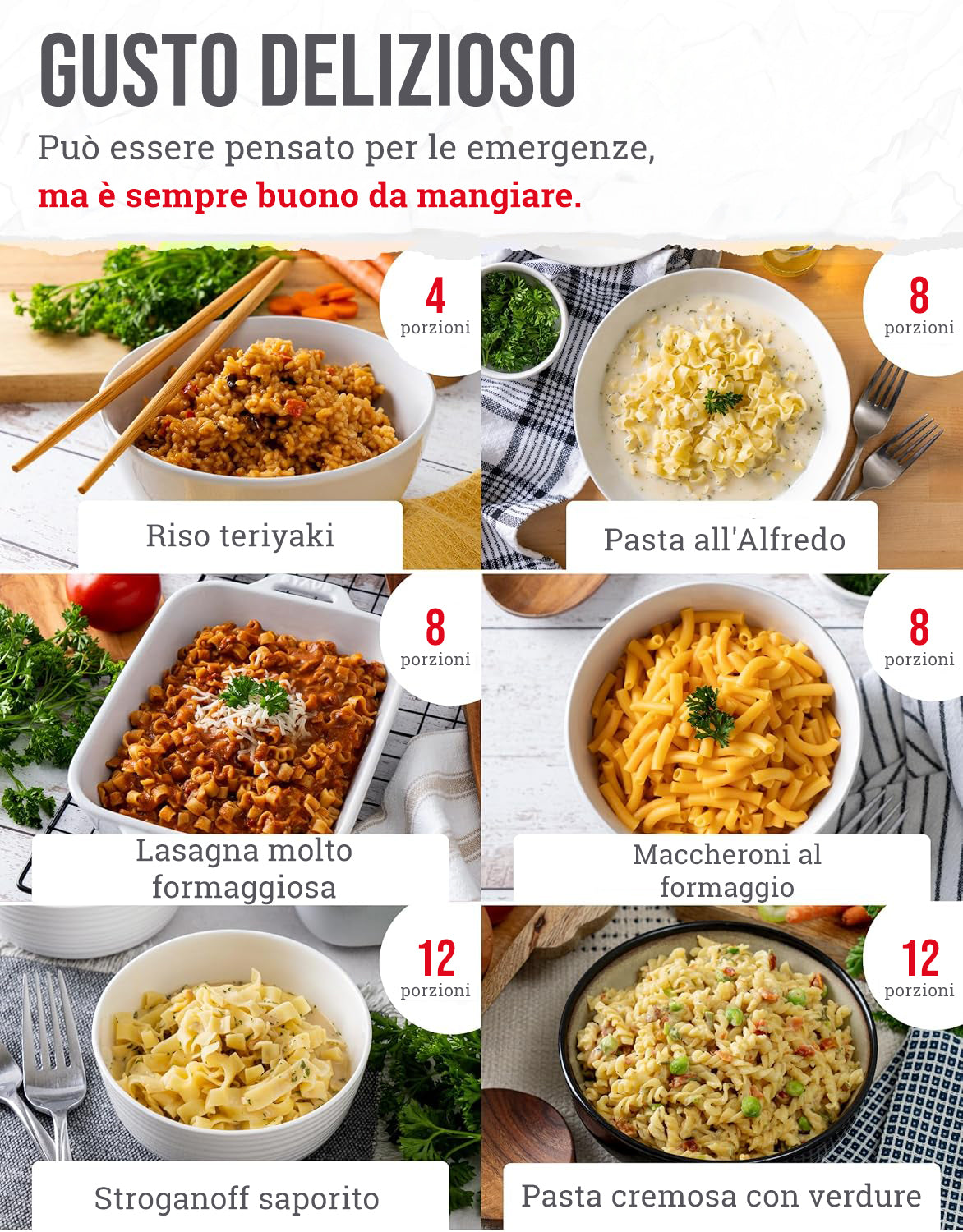 ReadyWise – Secchio alimentare liofilizzato 120 porzioni (pranzo e cena), conservazione fino a 25 anni