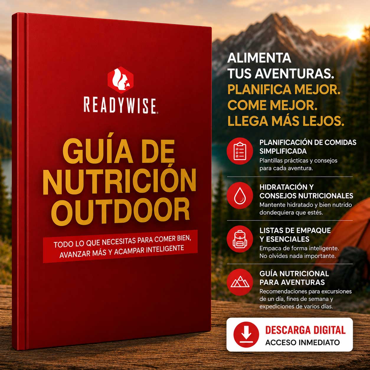 Guida Outdoor Gratuita – Scopri come pianificare i pasti, mantenerti idratato e preparare lo zaino in modo intelligente per ogni avventura