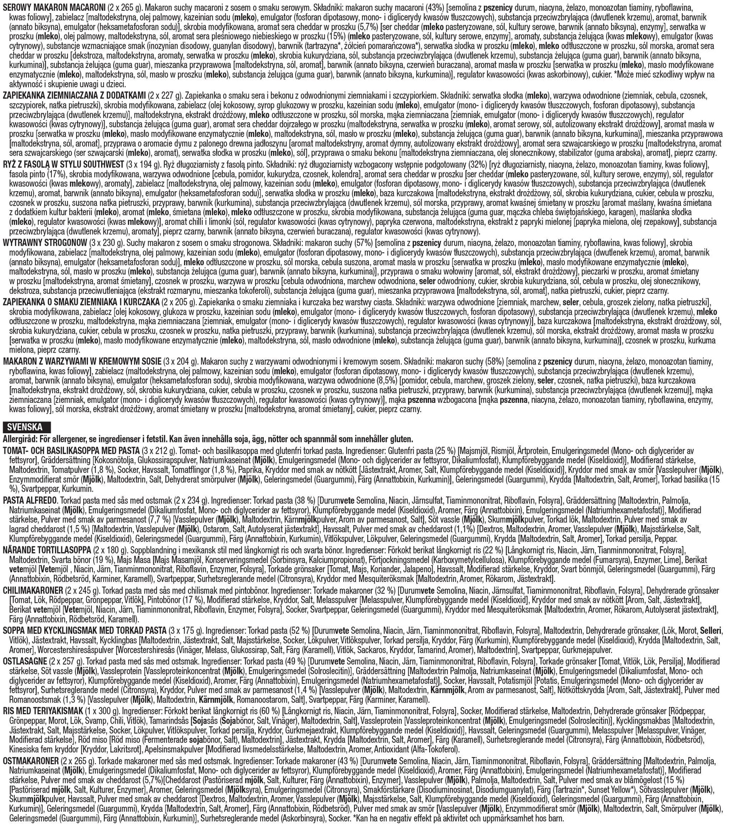 4320 porzioni di scorte alimentari di emergenza a lungo termine